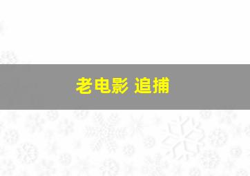 老电影 追捕